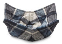 Some Like It Hot Bowl Cozy in Blue Plaid