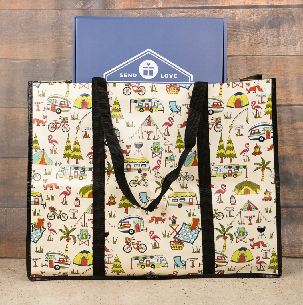 Two Lumps of Sugar Happy Camper Shopping Tote