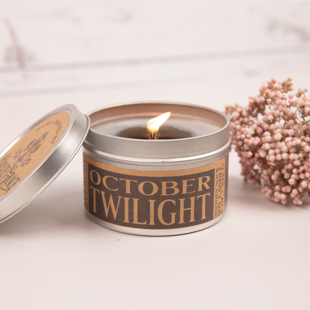 October Twilight Wood Wick Candle